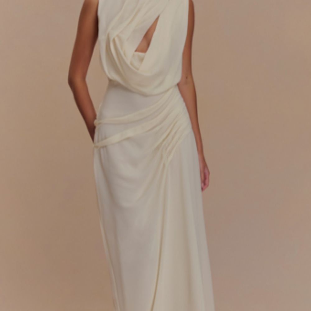 Meshki Cream Maxi Dress
